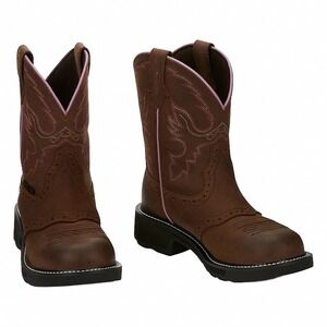 Justin Gypsy L9903 Pink Stitch Western Cowboy Boots Women's size 8.5 B